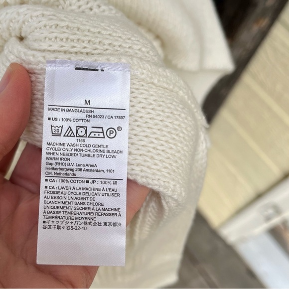 Banana Republic Wm’s Open Stitch Tank NWT In White Sz M - Picture 5 of 13